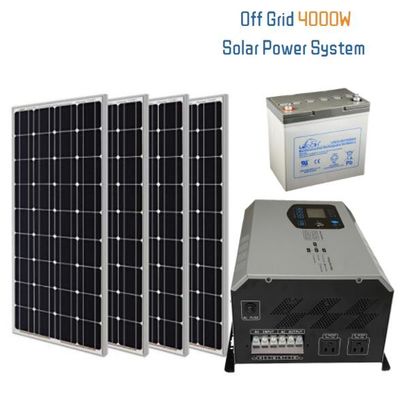 4kw Off Grid Solar Generator System 4unit แบตเตอรี่ระบบแบตเตอรี่พลังงานแสงอาทิตย์ที่บ้าน